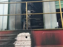 В Баштанском районе из-за замыкания в электропроводке в моторном отсеке загорелся тепловоз