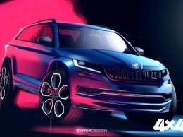 Skoda показала интерьер кроссовера Kodiaq RS