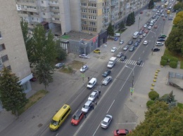 В Днепре на Сичеславской Набережной столкнулись три автомобиля