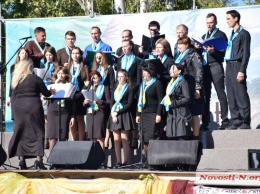 На главной площади Николаева верующие благодарили Бога