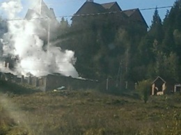 При пожаре на украинском курорте пострадали два белоруса (фото)