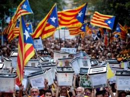 В Барселоне на митинги вышли 180 тысяч человек