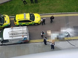 В Лондоне с высотки рухнула стеклянная панель и убила прохожего. Фото
