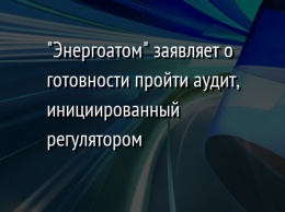 "Энергоатом" заявляет о готовности пройти аудит, инициированный регулятором