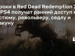 Игроки в Red Dead Redemption 2 на PS4 получат ранний доступ к костюму, револьверу, седлу и скакуну