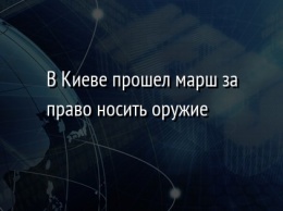 В Киеве прошел марш за право носить оружие