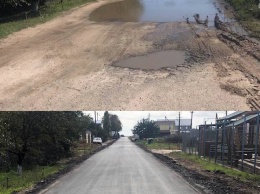 В Кирилловке отремонтировали две центральные дороги
