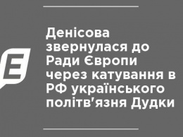 Денисова обратилась к Совету Европы из-за пыток в РФ украинского политзаключенного Дудки