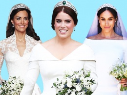 В сети сравнивают свадебные платья принцессы Евгении, Меган Маркл и Кейт Миддлтон