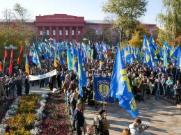 В центре Киева националисты собрались на марш