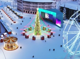 В Киеве показали, как будут выглядеть две главных новогодних локации в городе