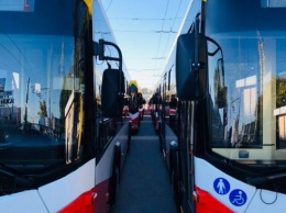 Все 47: в Одессу прибыли последние белорусские троллейбусы, закупленные на средства ЕБРР