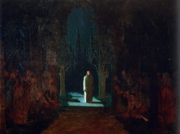 Картина Куинджи «Христос в Гефсиманском саду» экспонируется на выставке в Третьяковской галерее