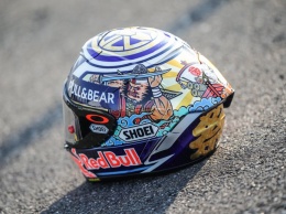MotoGP: Маркес представил особый самурайский шлем SHOEI для Гран-При Японии