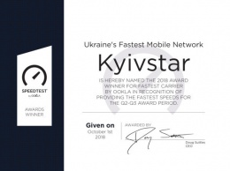 Ookla: Мобильный Интернет от Киевстар - самый быстрый в Украине