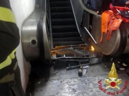 Из-за обрушения эскалатора в римском метро пострадали футбольные фанаты из РФ