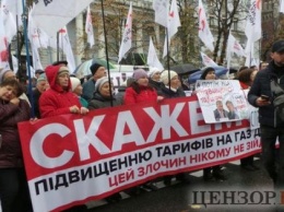 Рабинович плачет: Тимошенко согнала "возмущенных граждан" на пикет за 180 гривен в час