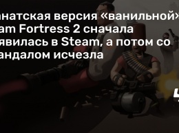 Фанатская версия «ванильной» Team Fortress 2 сначала появилась в Steam, а потом со скандалом исчезла