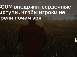 В SCUM внедряют сердечные приступы, чтобы игроки не жирели почем зря