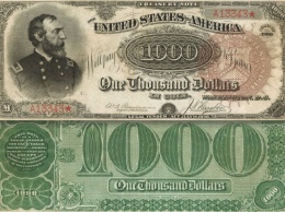 В США на аукционе редкую банкноту в $1000 продали за $2 млн