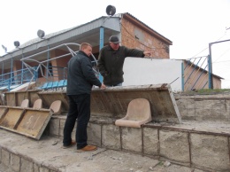 В Березанском районе начат ремонт стадиона «Фортуна»