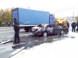 В Мелитополе в автомобиле на ходу взорвался газовый баллон