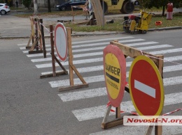 В Николаеве перекрыли часть улицы Чигрина - образовалась серьезная пробка. ВИДЕО