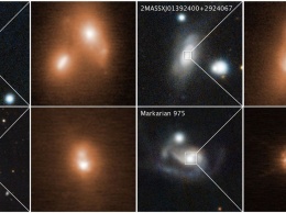 Проведено первое наблюдение последних стадий слияния галактик