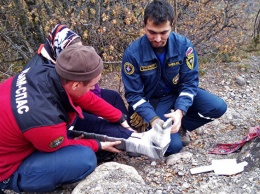 В крымских горах спасена туристка из Санкт-Петербурга с травмой ноги