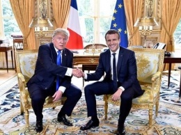 Трамп и Макрон встретились в Париже: стало известно, о чем поговорят лидеры государств