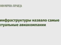 Мининфраструктуры назвало самые пунктуальные авиакомпании