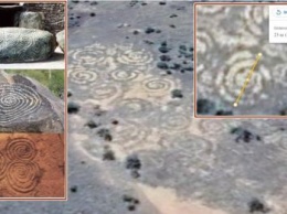 Уфологи в австралийской пустыне заметили спиральные следы пришельцев