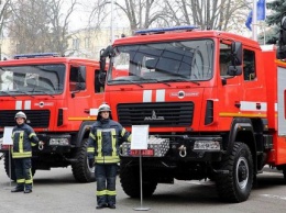 Подразделения ГСЧС Киева получили пять новых спасательных автомобилей