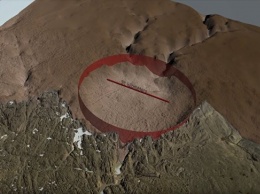 Ученые обнаружили крупный ударный кратер под ледяным покровом Гренландии