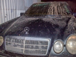 В Днепре на Балашовской сгорел Mercedes