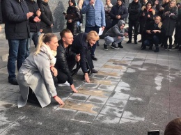 В центре Киева появились именные звезды николаевских олимпийцев Харлан и Абраменко