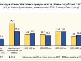 Более 15 тысяч гривен в месяц зарабатывают 12% украинцев, - Госстат