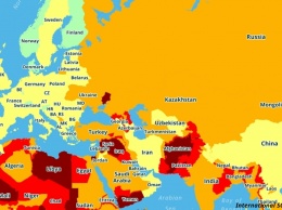 Вот карта самых опасных стран для туристов в 2019 году