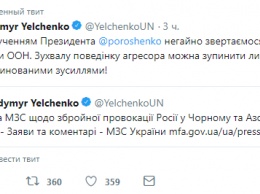Украина обратится в Совбез ООН после нападения на украинские корабли в Керченском проливе
