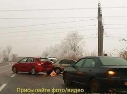 Жуткое ДТП под Киевом: столкнулись пять автомобилей
