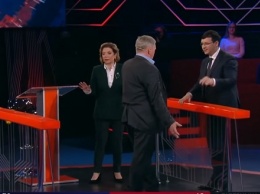 Скандал в прямом эфире политического ток-шоу: замминистра едва не избил депутата Мураева (видео)