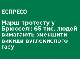 Марш протеста в Брюсселе: 65 тыс. человек требуют уменьшить выбросы углекислого газа