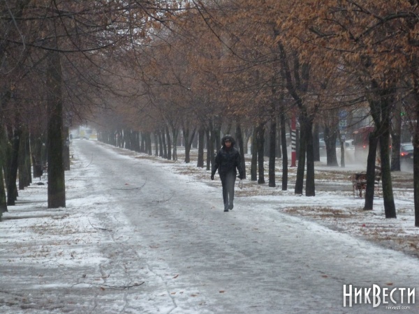 На Рождество в Николаеве пошел сильный дождь, ночью ожидается минусовая температура
