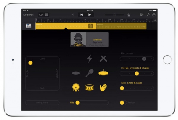 Apple представила новую версию GarageBand для iOS с поддержкой iPad Pro и функцией Live Loops