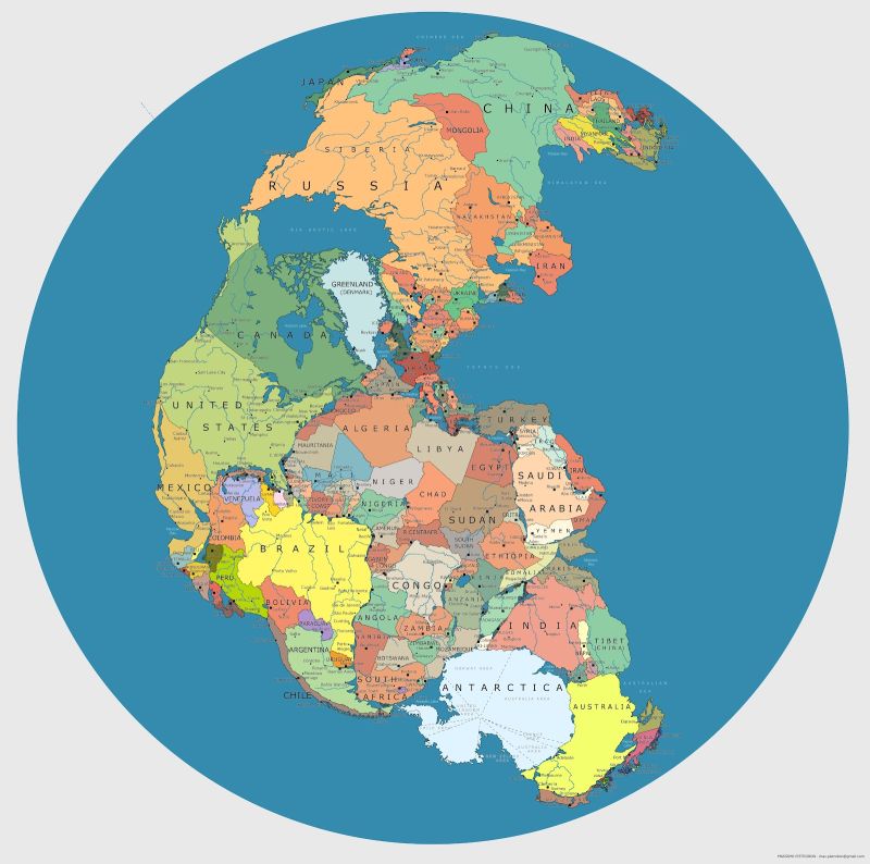 Вот как выглядела карта мира 300 миллионов лет назад