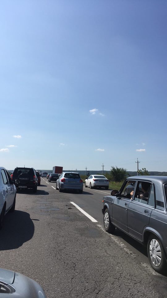 На трассе Е-95 под Знаменкой образовалась многокилометровая пробка из-за ДТП