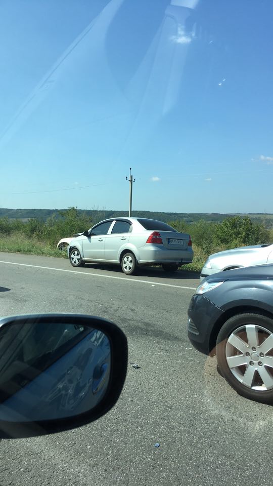 На трассе Е-95 под Знаменкой образовалась многокилометровая пробка из-за ДТП