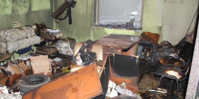 В Красноярском крае сожгли предвыборный штаб "Единой России"