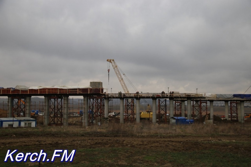 Строительство Керченского моста в Крым: появились свежие фото