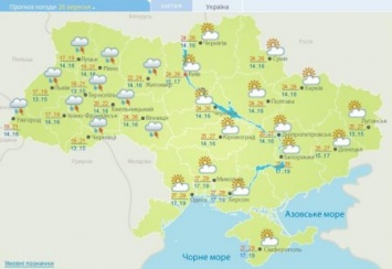 На выходных в Украине похолодает, ожидаются дожди